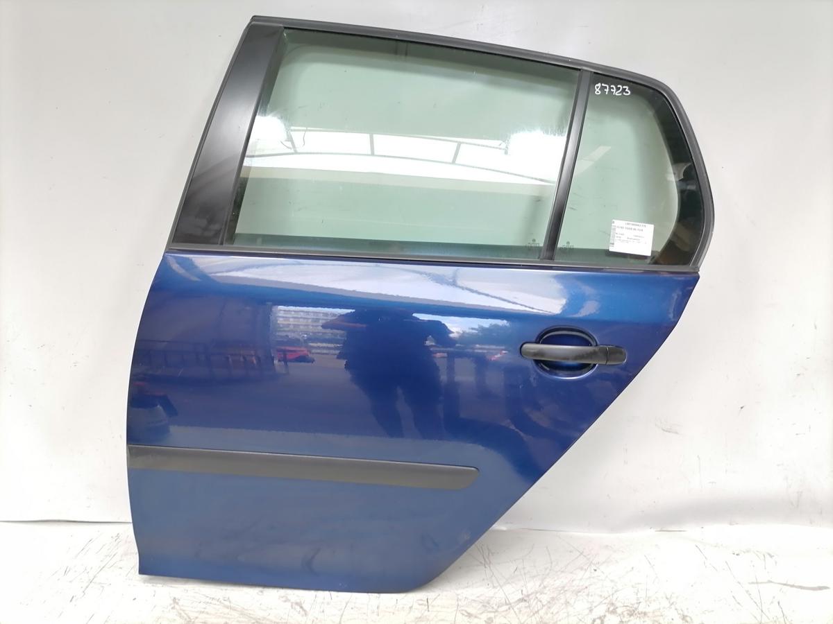 VW Golf 5 original T&uuml;r hinten links LD5Q Shadowblue Flie&szlig;heck Bj.2008